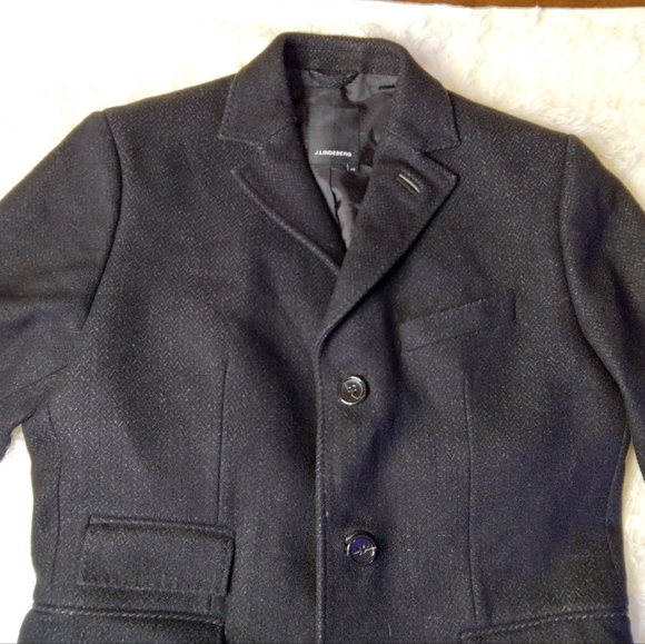 J.Lindeberg Men's Wolger CL Rock Wool-Blend Coat Size 48 - Picture 3 of 16